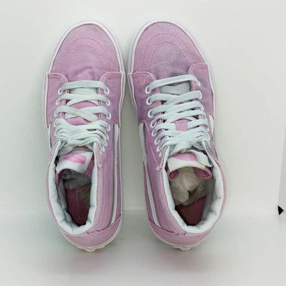 VANS SK8 Hi Top Women's Pre-owned Lilac Skate Sneakers - sz. 7 - Picture 3 of 6